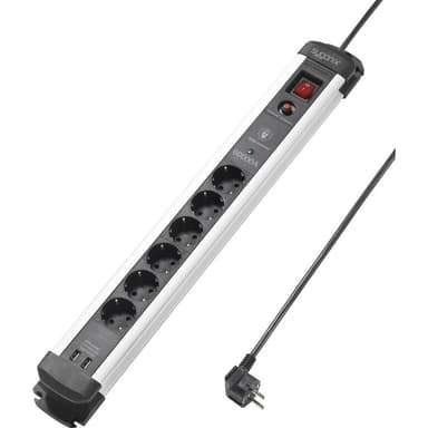 Sygonix SY-4538280 Grenuttag med överspänningsskydd 6x