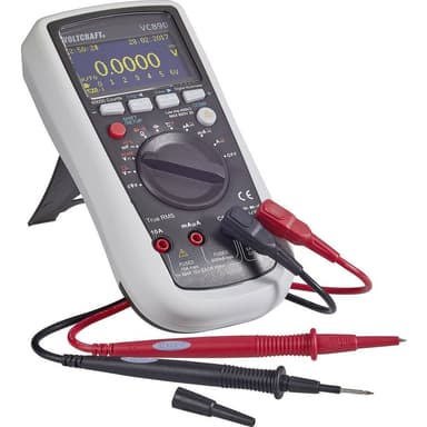 VOLTCRAFT VC890 OLED Handmultimeter Kalibrerad enligt (ISO) digital OLED-display, Datalogger CAT III 1000 V, CAT IV 600