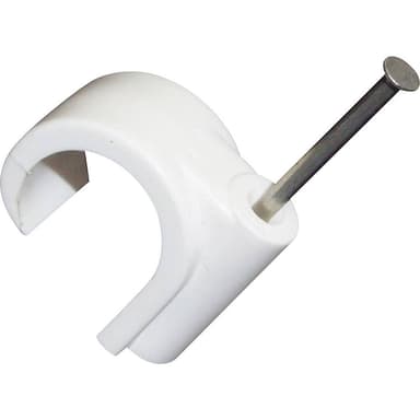 TRU COMPONENTS 523523 Plastkrokar Matt vit 100 st