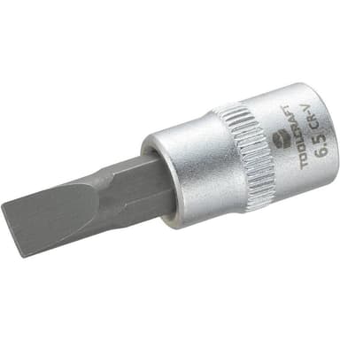 TOOLCRAFT 816065 Spår Hylsnyckel-bitsinsats 6.5 mm 1/4