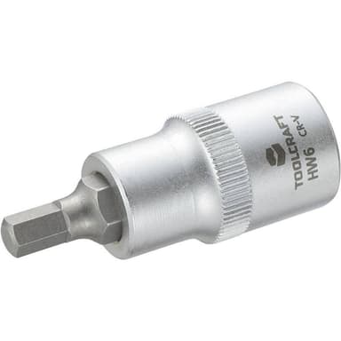 TOOLCRAFT 816156 Inner-sexkantig Hylsnyckel-bitsinsats