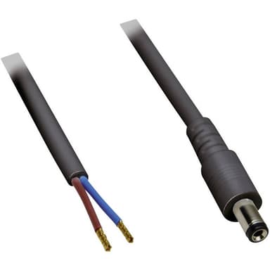 TRU COMPONENTS DC-kabel DC-stiftdon - Öppen ände 5.50