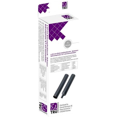 TRU COMPONENTS T1904CA048 Krympslang med lim Svart 33