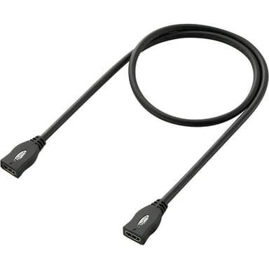 SpeaKa Professional HDMI Förlängningskabel 1.00 m SP-1793612 Audio Return Kanal, guldpläterad kontakt, Ultra HD-HDMI Sv