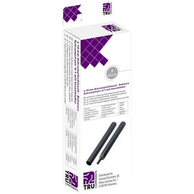 TRU COMPONENTS T1904CA047 Krympslang med lim Svart 19