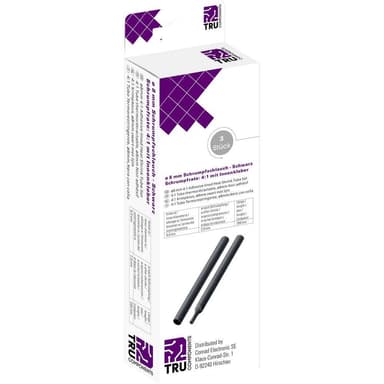 TRU COMPONENTS T1904CA043 Krympslang med lim Svart 8 mm