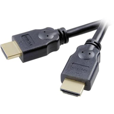 SpeaKa Professional HDMI Anslutningskabel 1.50 m SP-7869884 Audio Return Kanal, guldpläterad kontakt, Ultra HD-HDMI Sva