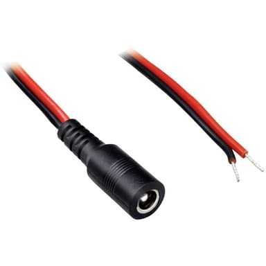TRU COMPONENTS DC-kabel DC-hylsdon - Öppen ände 5.5 mm