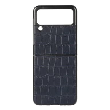 Crocodile läder skal Samsung Galaxy Z Flip 3  - Blå