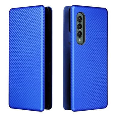 Carbon Flipcase Samsung Galaxy Z Fold 3  - Blå