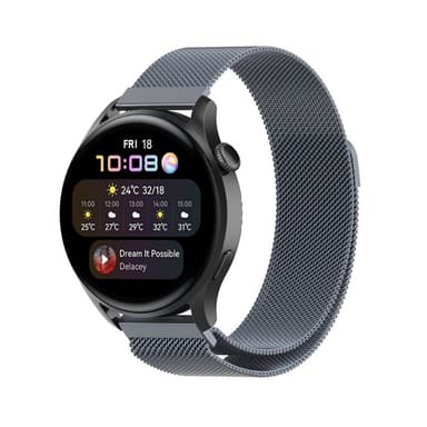 Milanese Armband Huawei Watch 3 - Grå