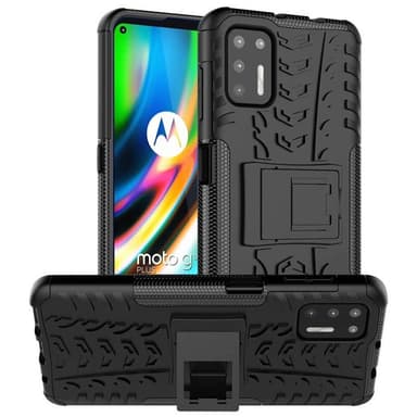 Stöttåligt skal med ställ Motorola Moto G9 Plus  - Svart
