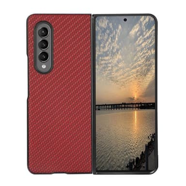 Kolfibler skal Samsung Galaxy Z Fold 3  - Röd