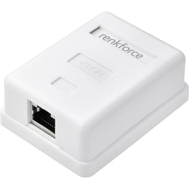 Renkforce Nätverksadapter Utanpåliggande CAT 5e Vit