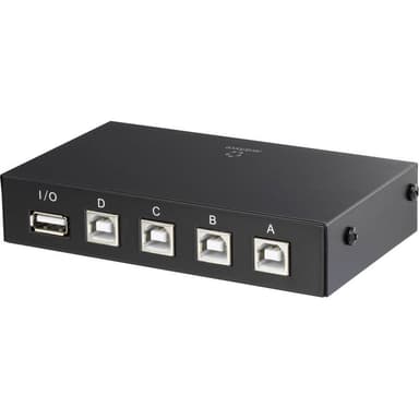 Renkforce 4 Port USB 2.0-switch Svart