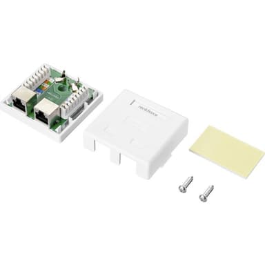 Renkforce Nätverksuttag Utanpåliggande CAT 5e 2 Port