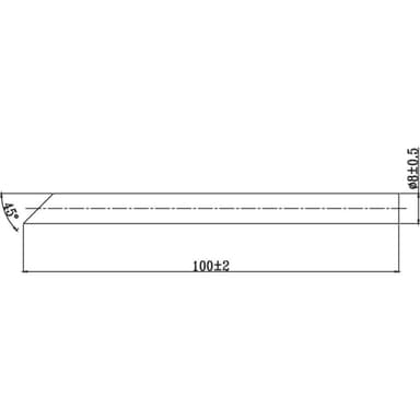 TOOLCRAFT Lödspets Snedskuren Spetsstorlek 8 mm Antal 1