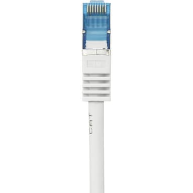Renkforce RF-4145283 RJ45 Nätverkkabel, Patchkabel CAT 6A S/FTP 1.00 m Grå med låsskydd, Flamskyddsmedel 1 st
