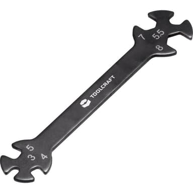 Dubbel ringnyckel 3 - 8 mm TOOLCRAFT TO-5693100