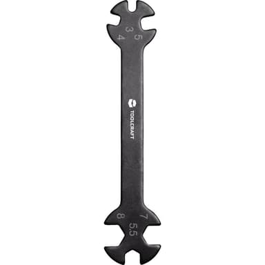 Dubbel ringnyckel 3 - 8 mm TOOLCRAFT TO-5693100
