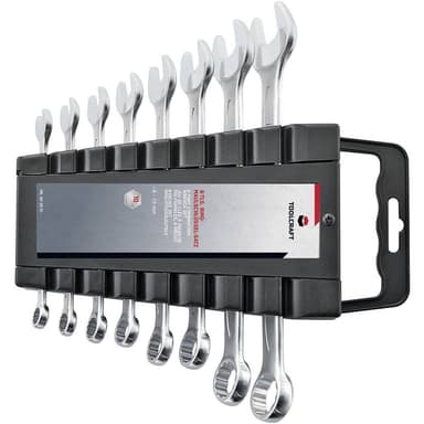 Ringskruvnyckelsats 8 delar 8 - 19 mm TOOLCRAFT 820901