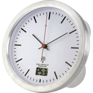 Renkforce E1003R DCF Väggklocka 17 cm x 6 cm Silver