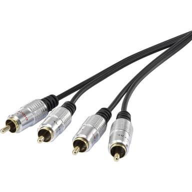 SpeaKa Professional RCA Audio Anslutningskabel [2x