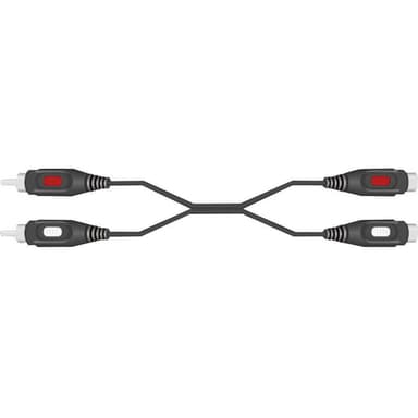 SpeaKa Professional RCA Audio Förlängningskabel [2x