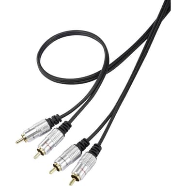 SpeaKa Professional RCA Audio Anslutningskabel [2x