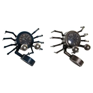 Asztali óra DKD Home Decor Djur Järn (2 pcs) (23 x 22 x 14 cm)