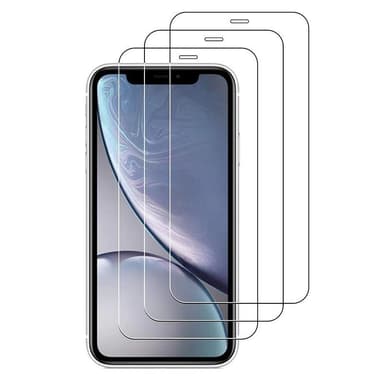 Skärmskydd iPhone XR härdat glas 3-pack