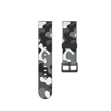 Garmin Vivo Active 3/Move/HR 245M/645 Armband Camouflage Grå/Vit