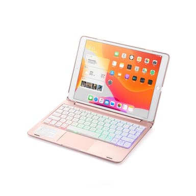 iPad 10.2"/10.5" fodral med Bluetooth tangentbord Rosa