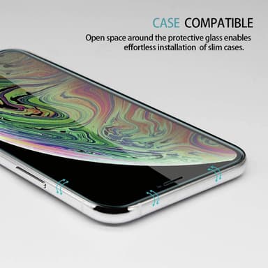 Skärmskydd iPhone XS härdat glas 3-pack