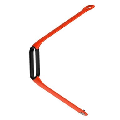 Silikonarmband till Xiaomi Mi Band 5 Svart & Orange