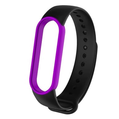 Silikonarmband till Xiaomi Mi Band 5 Svart & Lila
