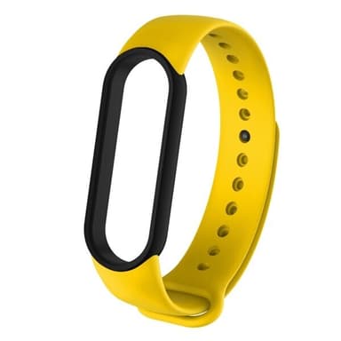 Silikonarmband till Xiaomi Mi Band 5 Vit & Svart