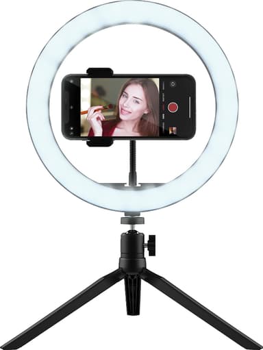 Trust Maku Ring Light vlogging kit 10" LED ring belysning