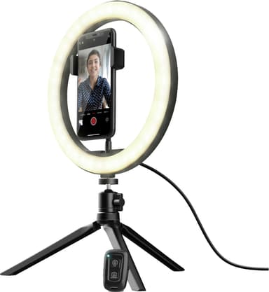 Trust Maku Ring Light vlogging kit 10" LED ring belysning