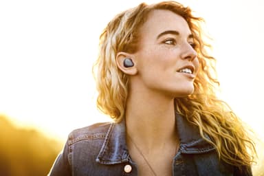 Jabra Elite 3 trådlösa in-ear hörlurar (mörkblå)