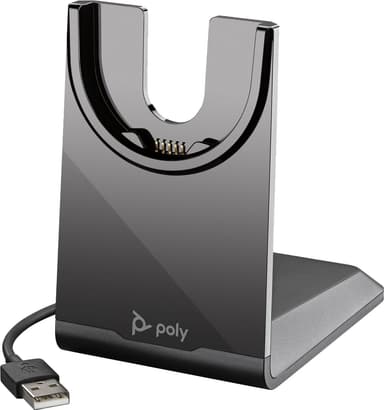 Poly V7200M Voyager Focus 2 Teams Stereo headset med laddningsställ