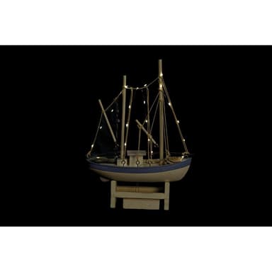 Prydnadsfigur DKD Home Decor Trä Barco (28 x 8 x 40 cm)
