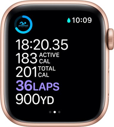 Apple Watch Series 6 44mm GPS (guld/rosa sand armband)
