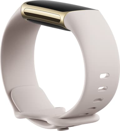 Fitbit Charge 5 aktivitetsarmband  (lunar white/soft gold)