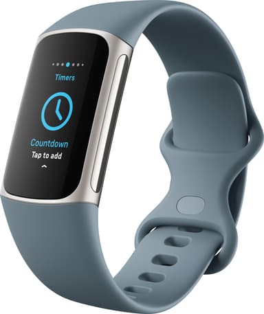 Fitbit Charge 5 aktivitetsarmband  (steel blue/platinum)