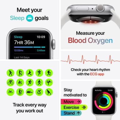 Apple Watch Series 6 44mm GPS (guld/rosa sand armband)
