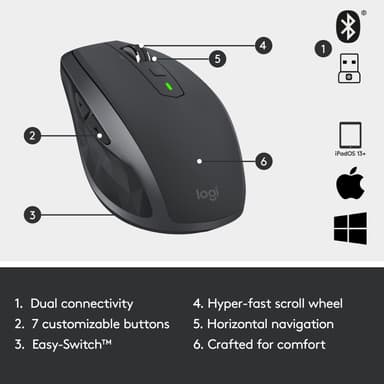 Logitech MX Anywhere 2S Graphi mus