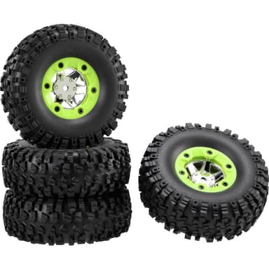 Reely 1:10 XS Buggy Kompletta hjul Block-Profil 6 ekar