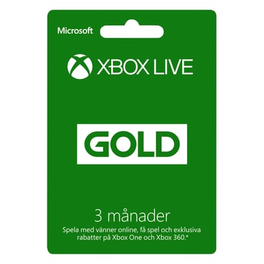 Xbox Live Gold Membership - 3 månader