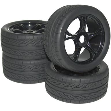 Reely 1:8 Buggy Kompletta hjul Street 5 ekrar Svart 4
